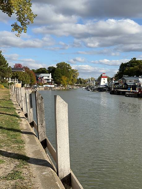 istock Ausable River With Lighthouse, Grand Bend, Ontario 2241695620