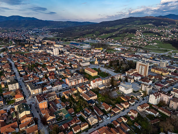 istock Gornji Milanovac, drone panorama, Serbia 2241697700