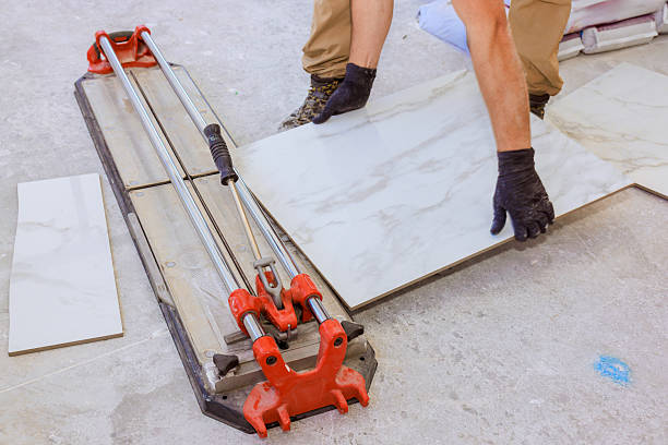 istock Tools techniques used for cutting tiles in construction area during works daytime 2241698295