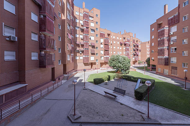 istock Common areas with gardens and children's play park 2241709600