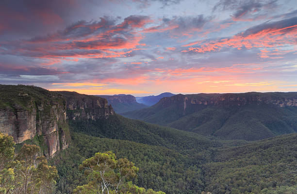 istock Pre sunrise sky Blue Mountains Australia 2241712591