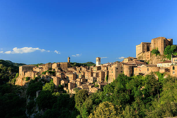 istock Sorano townscape, Medieval town in Tuscany 2241712637