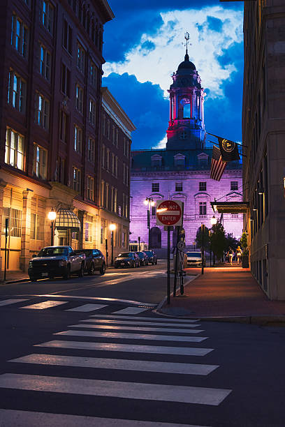istock church and street at night 2241720999