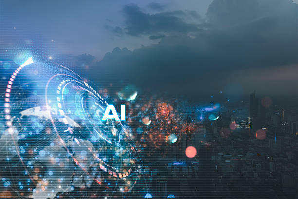 istock AI, machine learning tools, and digital automation future. Blue ai hologram on blurry city background artificial intelligence, machine learning concept 2241730937