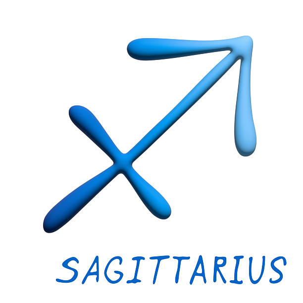 3d sagittarius zodiac sign Astrology clipart Element for design