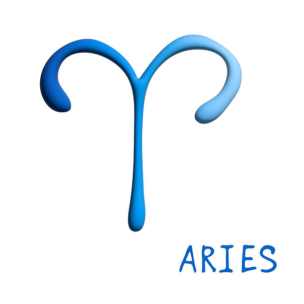 3d aries zodiac sign Astrology clipart Element for design