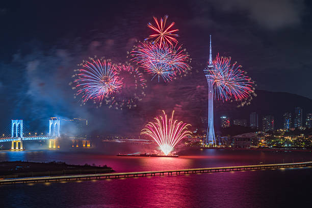 Fireworks at the 33th Macao International Fireworks Display Contest