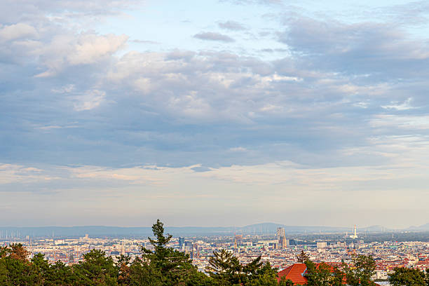 Panoramic view of the city from St. Stephen cathedral bell tower