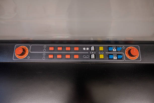 istock Knobs and switches of a machine 2241747932