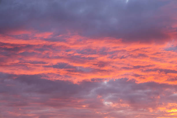 istock Vibrant sunrise sky with pink and purple clouds 2241749836