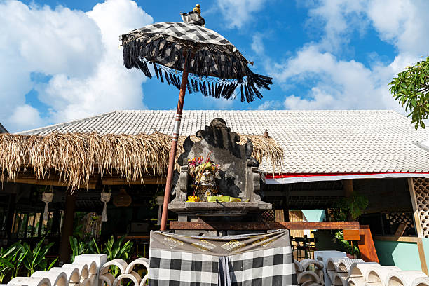 Small Hindu shrine in Uluwatu, Bali, Indonesia