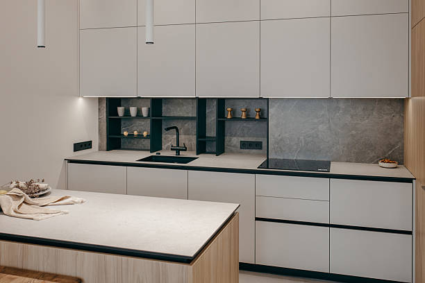 istock Interior of modern kitchen studio in house 2241764260