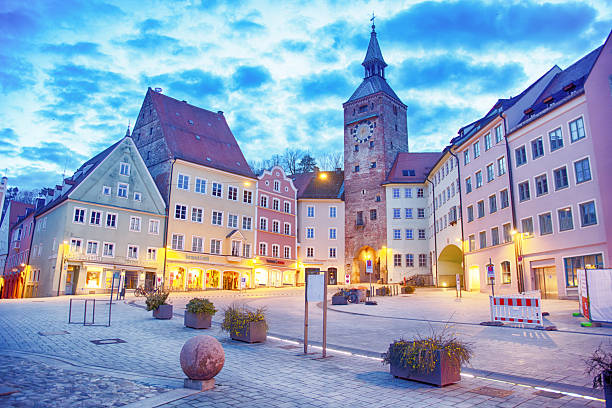 Hauptplatz is the main square in Landsberg am Lech, southwest Bavaria, Germany