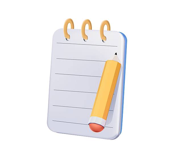 istock Notebook and Pencil Vector illustration. Notebook and pencil. Ideal for school, office, and creative designs. 3D paper 2241768118