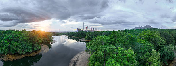 istock Coal power plant, modern clean energy production with ozone dust filter clean air low pollution 2241773741