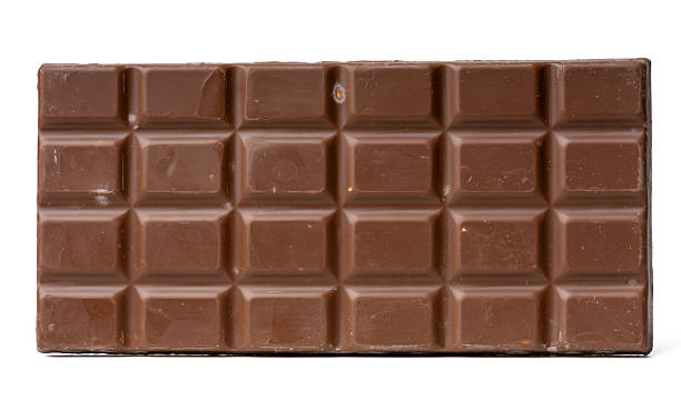 istock Photo of chocolate bar taken with a high-resolution camera using the focus-stacking technique on a white background. 2241775281