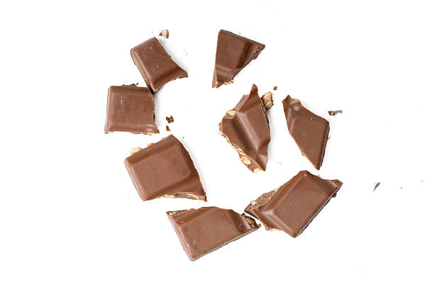 istock Photo of chocolate bar taken with a high-resolution camera using the focus-stacking technique on a white background. 2241775429