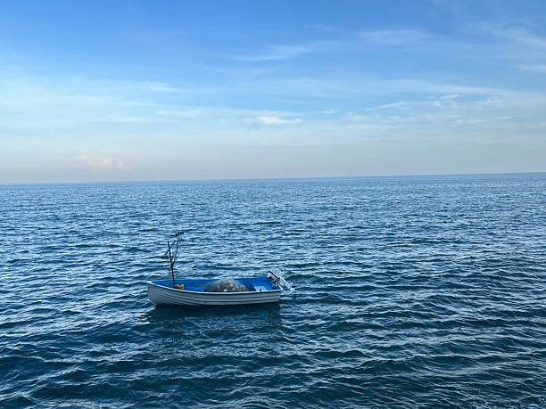 blue sea and the boat