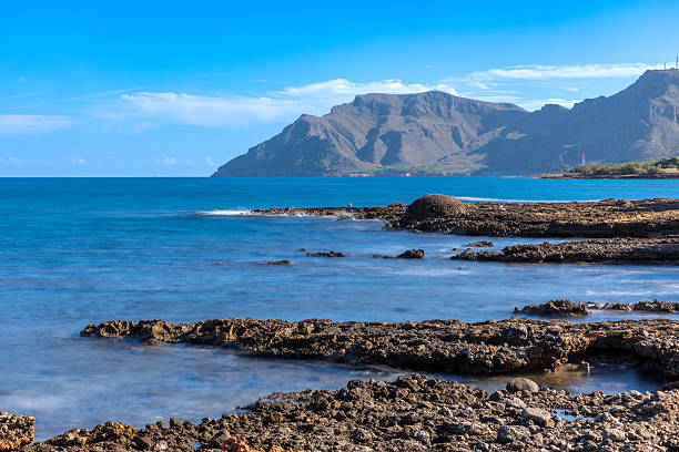 Coast near Colonia de Sant Pere, Bay of Alcudia, Island of Mallorca, Spain