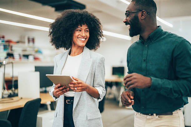 istock Business colleagues talking in the office 2241777500