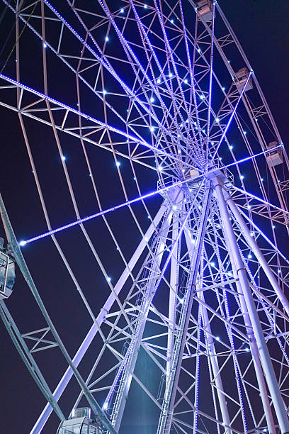 istock A large, illuminated Ferris wheel is lit up at night 2241786423
