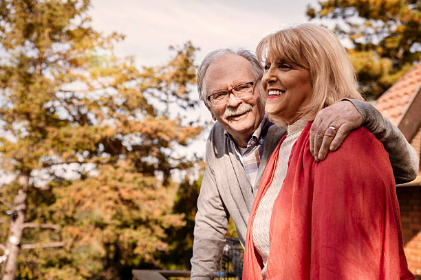 istock Senior couple enjoying outdoors in Autumn day 2241794043