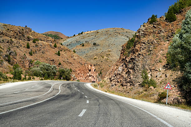 Highway leading into the mountains