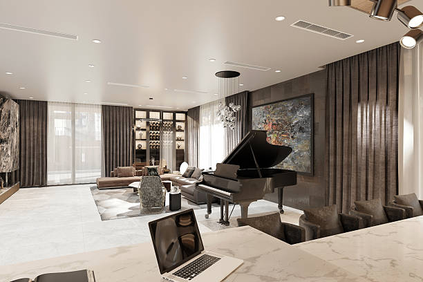 istock 3d render of apartment interior  living and dining room 2241797965