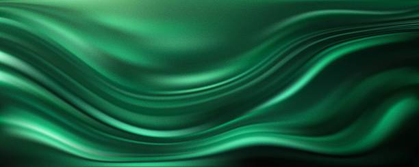 istock Trendy emerald green wavy gradient. Abstract blurred texture noise background. Grainy film effect texture gradient template. Vector illustration for your graphic design, banner, poster 2241801482