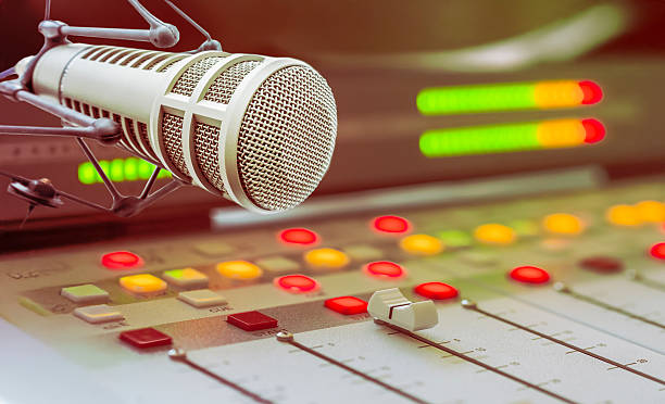 istock Professional microphone and sound mixer 2241802924