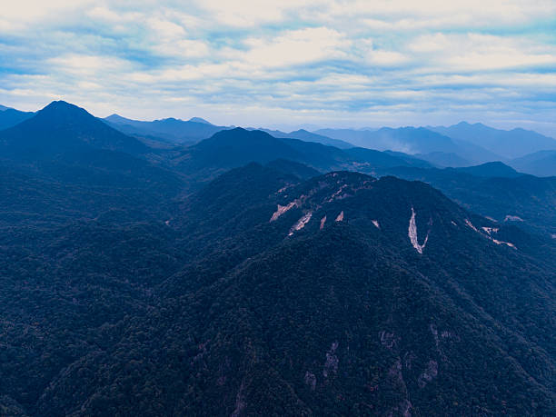Aerial image of lush mountains