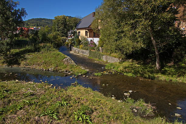 Creek Rousarka in Susice,Czech republic,Europe