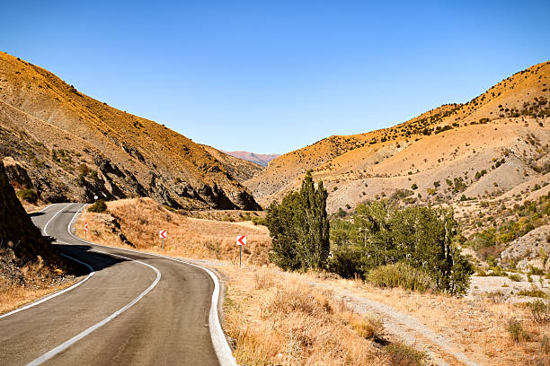 Highway leading into the mountains