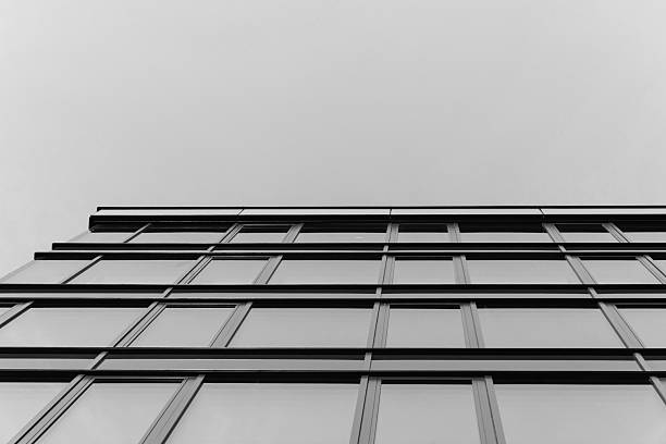 istock Modern Glass Building Facade in Black White 2241830074