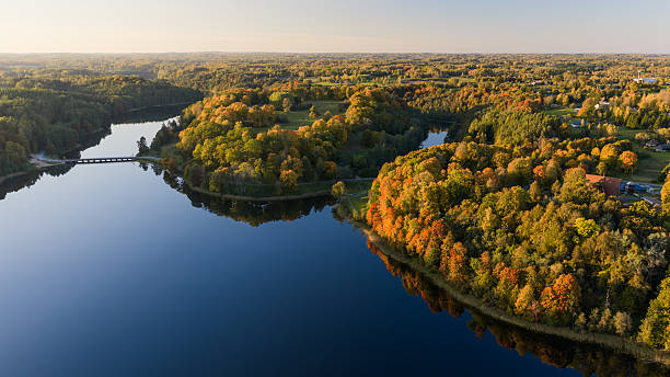 istock Lake Dubingiai (Asveja) in autumn 2241840417