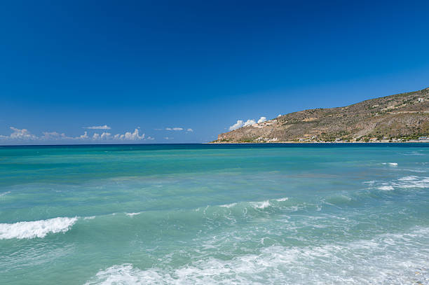 Mediterranean Sea on countryside