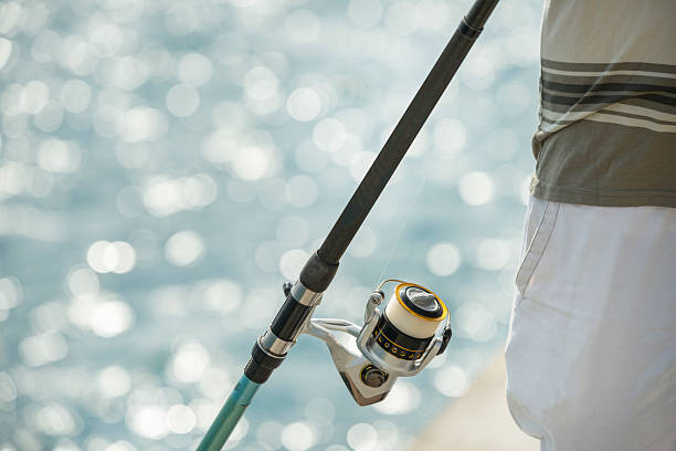 istock A fishing rod with a reel 2241849024