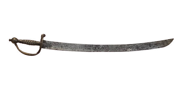 istock antique saber on white, isolated 2241856501