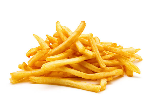 istock potato fry on white isolated background 2241860046