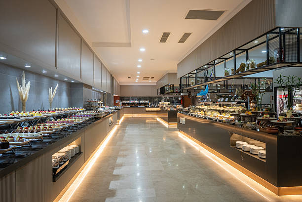 istock Restaurant interior in luxury resort hotel 2241869473