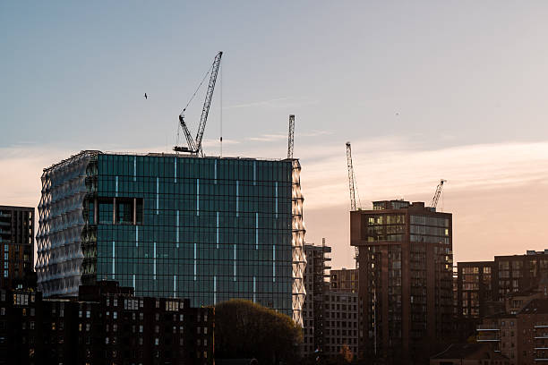 istock London city building construction cranes sunset 2241891149