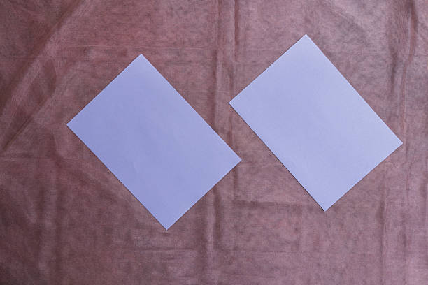 Elegant Paper Production and Empty Card Mock-Up.