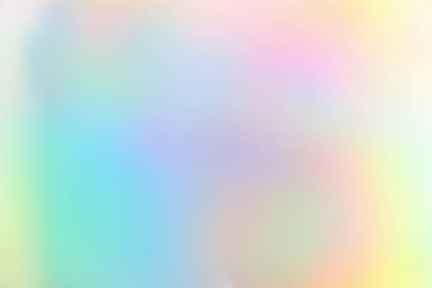 istock Abstract blur holographic rainbow foil iridescent background 2241900494