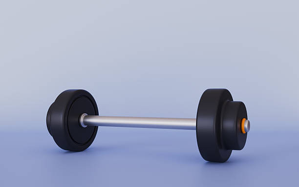 istock Workout gym tools, Barbell, Sport equipment, Gym time concept 2241916186