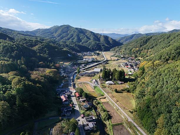 istock A beautiful mountain landscape with a small town in the valley 2241923823