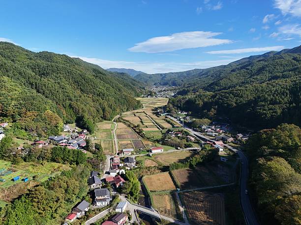 istock A rural area with houses and fields 2241924692