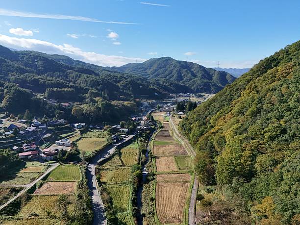 istock A beautiful mountain landscape with a small town in the valley 2241925215
