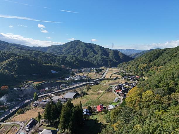 istock A beautiful mountain landscape with a small town in the valley 2241925949