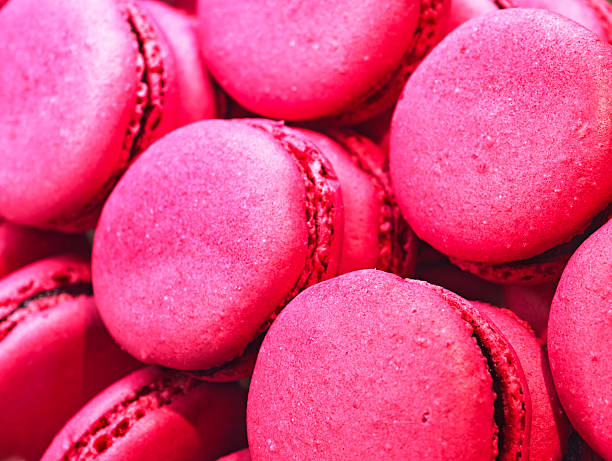 istock vibrant pink macaron close up 2241938600