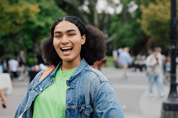istock Non-binary person posing for portraits that reflect confidence and individuality 2241943973